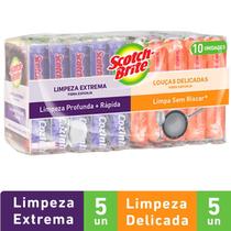 Kit Esponja Limpeza Extrema e Louças Delicadas SCOTH-BRITE