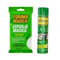 Kit Esponja Mágica + Espuma Mágica Proauto Remove Manchas