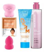 Kit Esponja Maquiagem 18 Itens Base Corretivo Limpeza Facial