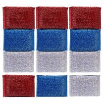 Kit Esponja Multiuso de Limpeza em Poliester 12 peças - Powermaid