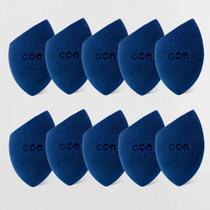 Kit Esponjas de Maquiagem - Flat Blend Azul Océane Purple (10 Produtos)