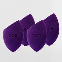Kit Esponjas de Maquiagem - Flat Blend Roxa Océane Purple (4 Unidades)