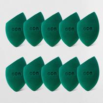 Kit Esponjas de Maquiagem - Flat Blend Verde Océane Purple (10 Produtos)