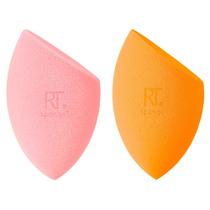 Kit Esponjas De Maquiagem Real Technques - Esponja De Maquiagem Miracle Powder Rosa e Esponja De Maquiagem Miracle Complexion Laranja