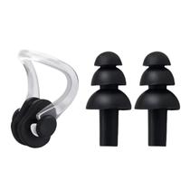 Kit Esportivo De Natação Protetor Auricular E Clipe Nasal Com Estojo