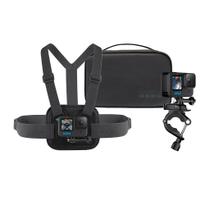 Kit Esportivo GoPro Chesty + Suporte Para Guidão/Eixo Do Selim/Bastão Extensor + Estojo Para Câmera