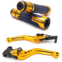 Kit Esportivo Manete Manopla Fazer 150 Ubs Gravado a laser