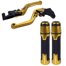 Kit Esportivo Manete Manopla Fazer 250 150 a disco Gravado a laser