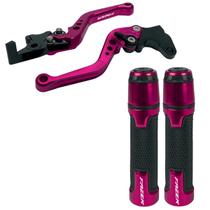 Kit Esportivo Manete Manopla Fazer 250 150 a disco Gravado a laser