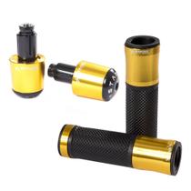 Kit Esportivo Manopla Luva Punho Peso Moto Universal Auminio