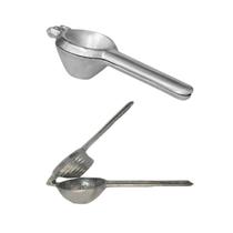 Kit Espremedor Amassador de Limão e Laranja Manual Alumínio