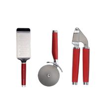 Kit Espremedor de Alho Ralador e Cortador Pizza KittchenAid