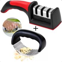KIT Espremedor Ergonômico + Afiador Profissional Resistente