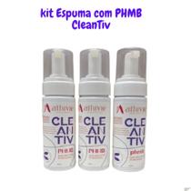 kit espuma antisséptica com PHMB 150ml com 3 unidades - Athivie