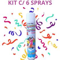 Kit Espuma Carnaval 6 Unidades Para Blocos De Rua