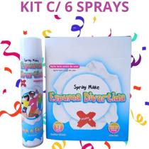 Kit Espuma Carnaval 6 Unidades Para Blocos
