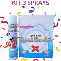Kit Espuma Carnaval Infantil Colorida Spray Kit Espuma Carnaval Infantil Colorida Spray