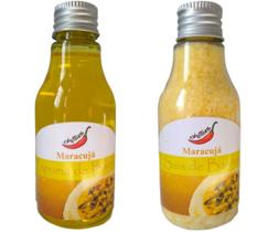 Kit Espuma De Banho + Sais Banheira Hidromassagem Ofurô Maracujá