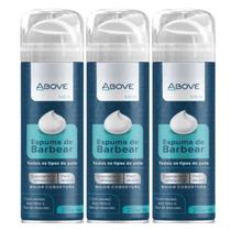 Kit Espuma de Barbear Above Fácil Deslize 200ml C/03