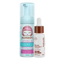Kit Espuma de Chameto e Sèrum tudo em 1 pele de procelana kokeshi pele sensível Kit Espuma de Chameto e Sèrum tudo em 1 pele de procelana kokeshi pele sensível