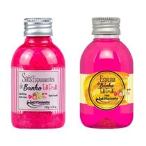 Kit Espuma E Sais De Banho Aromático Hidromassagem Banheira Kit Espuma E Sais De Banho Aromático Hidromassagem Banheira