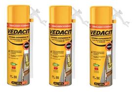 Kit Espuma Expansiva 500ml Vedacit - 3 Peças Kit Espuma Expansiva 500ml Vedacit - 3 Peças