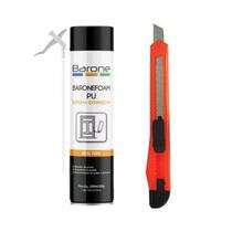 Kit Espuma Expansiva Pu Poliuretano 500ml + Estilete Kit Espuma Expansiva Pu Poliuretano 500ml + Estilete