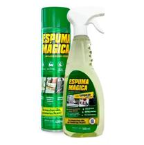 Kit espuma magica limpa seco uso geral sofa tenis colchao