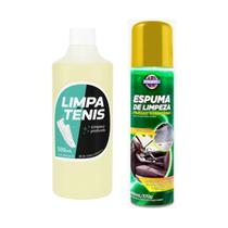 Kit Espuma Mágica Limpador À Seco Spray 400ml + Limpa Tenis Lar Fresh