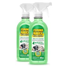 Kit Espuma Magica Limpeza Poderosa Proauto com 2uni 500ml