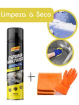 Kit Espuma Multiuso Mágica + Pano Microfibra + Luva Multiuso Limpeza Seco Estofado Mundial Prime Kit Espuma Multiuso Mágica + Pano Microfibra + Luva Multiuso Limpeza Seco Estofado Mundial Prime
