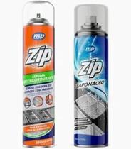 Kit Espuma Spray Desengordurante Remove Gordura e Saponáceo Brilho Prático Zip Clean 300ml