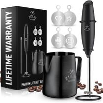 Kit Espumador de Leite Zulay Kitchen Premium - Com Jarra e Estênceis Kit Espumador de Leite Zulay Kitchen Premium - Com Jarra e Estênceis