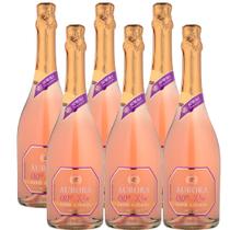 Kit Espumante Aurora Rose Moscatel C/6 Un 750 Ml