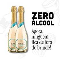 Kit espumante aurora zero alcool 750ml com 2 garrafas