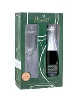 Kit Espumante Manosso Moscatel 187ml + Taça de vidro Kit Espumante Manosso Moscatel 187ml + Taça de vidro