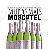 Kit espumante naturelle moscatel branco 750ml com 6 garrafas