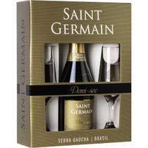 Kit espumante saint germain demi-sec branco 660 ml c/2 taças