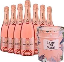 Kit Espumantes Casa Perini Brut Rose 07 Garrafas + Balde Kit Espumantes Casa Perini Brut Rose 07 Garrafas + Balde
