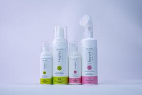 kit espumas antissépticas 150 e 50 ml e espumas faciais pele sensível 150 e 50 ml