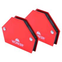 Kit Esquadro Magnético Hexagonal 10kg NEG 970565 - 2 Unidades - WORKER Kit Esquadro Magnético Hexagonal 10kg NEG 970565 - 2 Unidades - WORKER