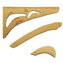 Kit esquadro multiuso 3 unidades