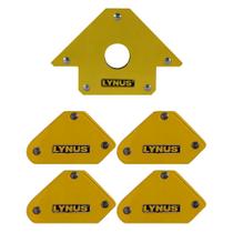 Kit Esquadros Magnéticos 5 Peças KELM 5A 25/5kg Lynus Kit Esquadros Magnéticos 5 Peças KELM 5A 25/5kg Lynus
