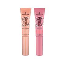 Kit Essence Blush Líquido 30 Rose 10Ml + Iluminador 10Ml