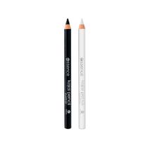 Kit Essence Lápis de Olho Cremoso Matte Kajal 01 Black 1g + Lápis de Olho Cremoso Matte Kajal 04 White 1g