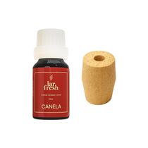 Kit Essência Aromatizante Pura 10ml Canela + Madeira Pinus Anti Mofo Absorve Cheiro Lar Fresh