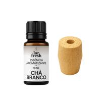 Kit Essência Aromatizante Pura 10ml Chá Branco + Madeira Pinus Anti Mofo Absorve Cheiro Lar Fresh