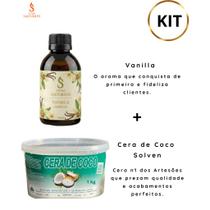 Kit Essência Premium + Cera de Coco Solven para Velas Aromáticas Alta Fixação Uso Profissional Kit Essência Premium + Cera de Coco Solven para Velas Aromáticas Alta Fixação Uso Profissional