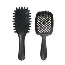 Kit Essencial das Cacheadas com Escova Vazada e Escova Onda para Finalização Diária do Cachos