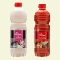 Kit Essencial De Molhos 900ml Molho De Alho + Molho De Pimenta